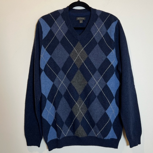 John W Nordstrom Sweater Mens 100% Cashmere Pullover - Picture 1 of 6